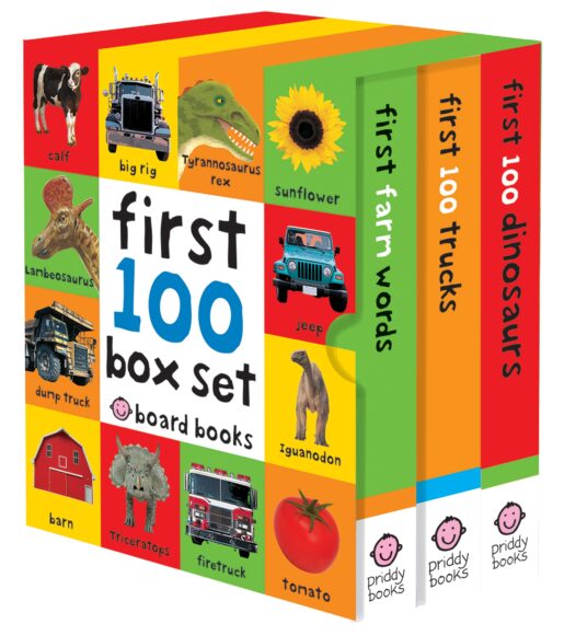 公式限定 福袋 - 公式通販オンラインショップ First 100 Box Set: Farm, Dinosaurs, Trucks - Priddy Books 絵本+児童書
