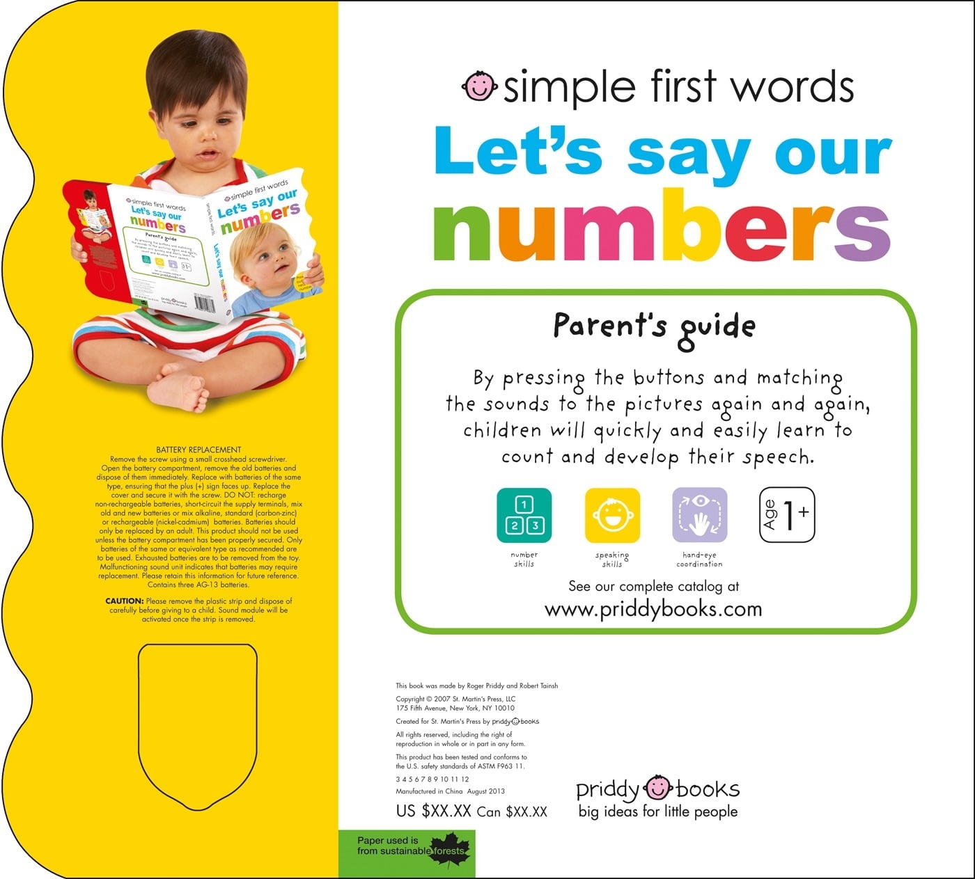 Simple First Words Let's Say Our Numbers - Priddy Books