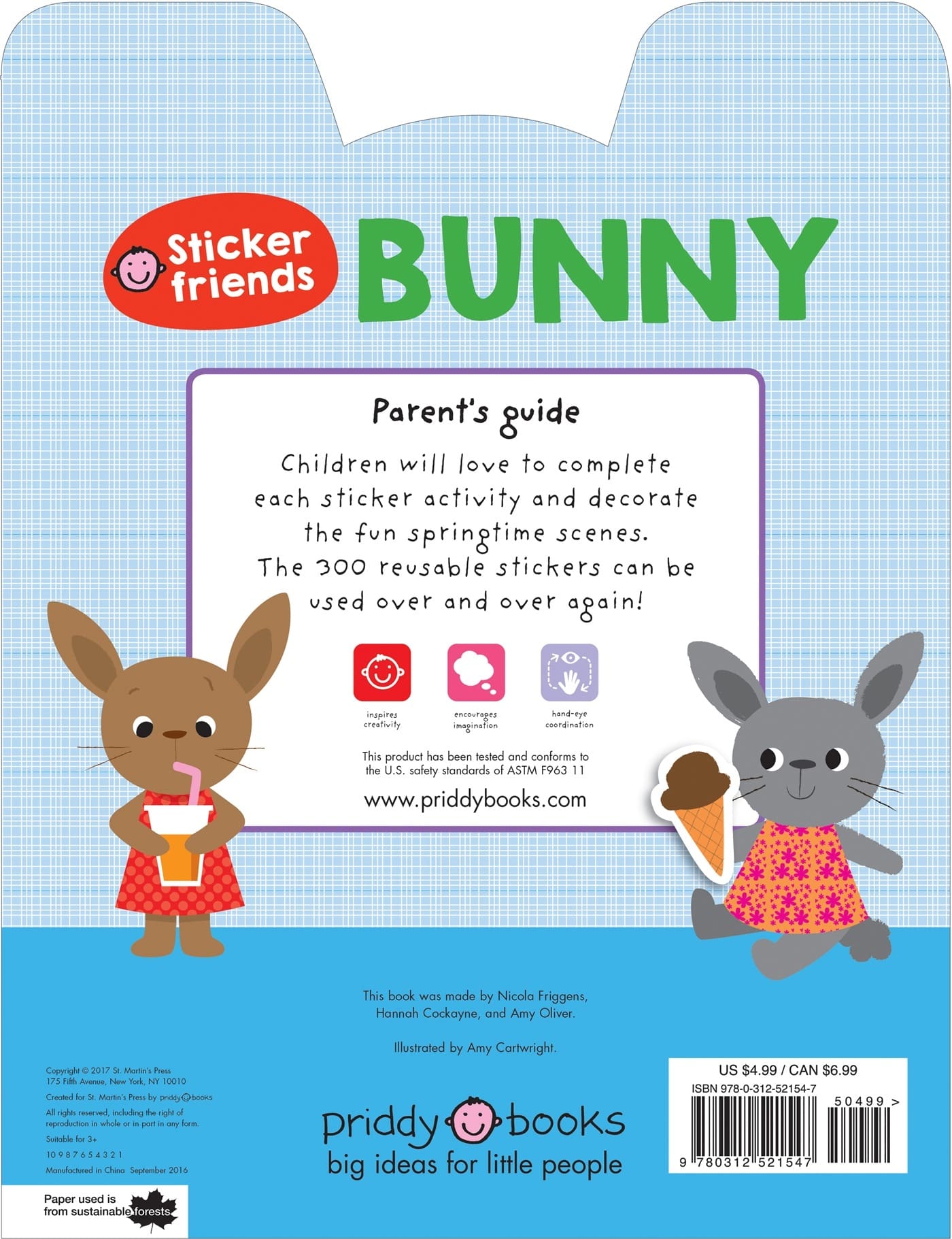 Sticker Friends: Bunny - Priddy Books
