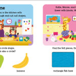 Cute animals bake and play; identify shapes like circles and hearts, and match felt pieces to items.